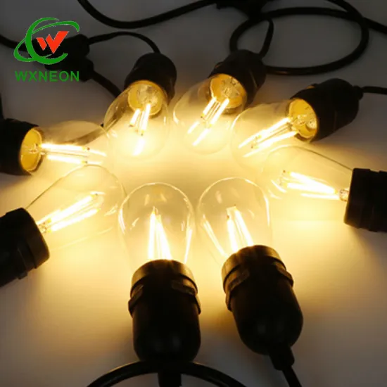 S14 LED Outdoor String Lights - Shatterproof, IP65 Rated, 27ft Waterproof Patio Lights