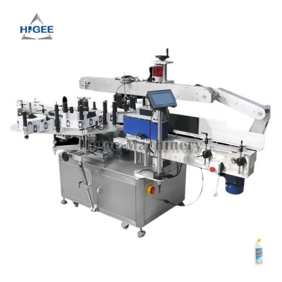 Automatic Bottle Labeling Machine for Flat or Round Bottles with One or Two-Side Sticker Adhesive Labeling