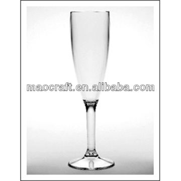 stem plastic wine glass with clear