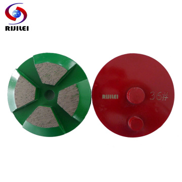 RIJILEI 15 PCS 80mm Metal Diamond Grinding Cup Wheel 3Inch Diamond Grinding Disc For Concrete Floor Grinder Grinding Shoes T40