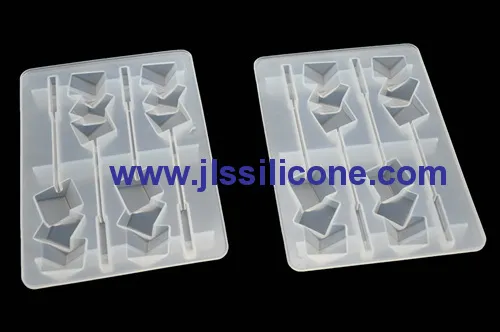 Arrow Shaped Silicone Ice Cube Trays With 4 Cavities 