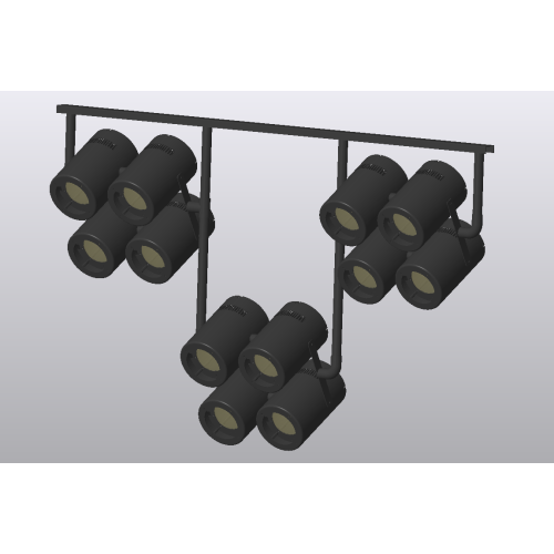 60w RGBW four in one beam par can