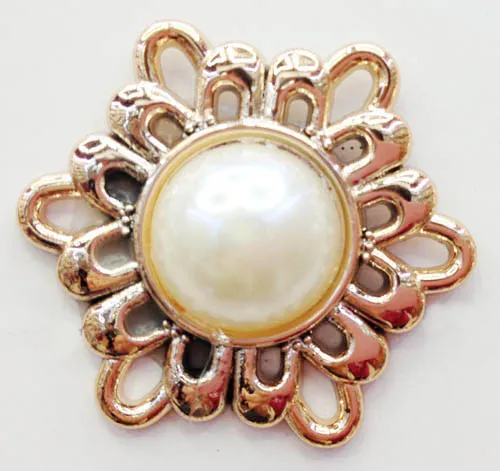 Handmade Plastic Shoe Flower Pearl Trimming