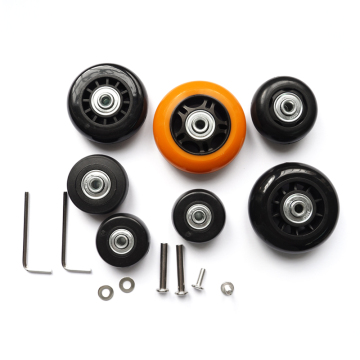 Wheels Replacement Kit for Suitcases: Caster Plastic Luggage Wheels (40x18mm to 70x24mm)