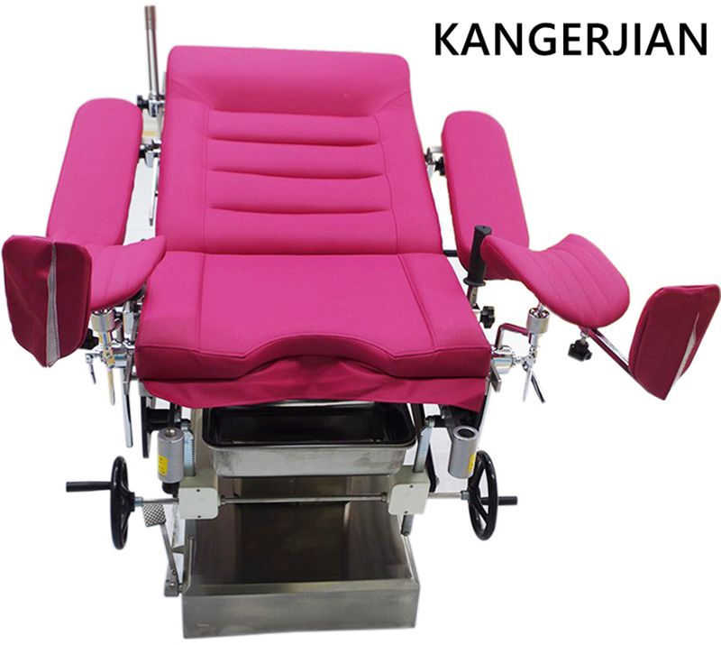 CE Electrical Stainless Steel Gynecology Table for Hospital