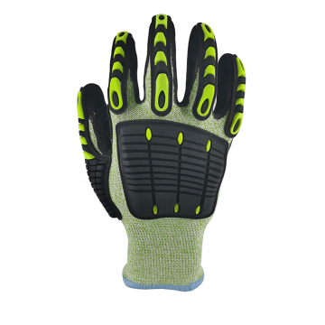 SturdyArmor Nitrile Sandy Coated Construction Work Chainsaw Safety Cut Resistance Gloves