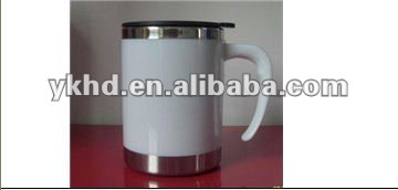 stainless steel office mug 450ml
