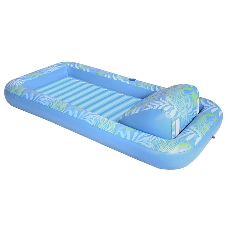 Chaise longue de piscine gonflable avec appui-tête pour bronzage | Radeaux flottants imperméables pour plage, natation, parc d'attractions, fête de