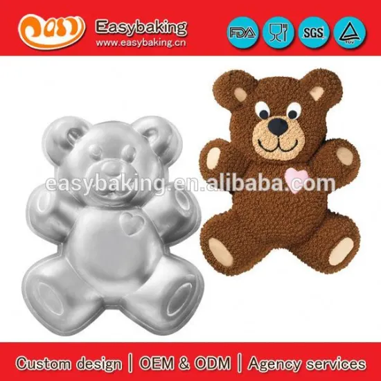 2014 Hot-selling home bakeware teddy bear aluminum cake mould