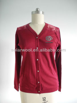 Ladies merino wool knitted sweater