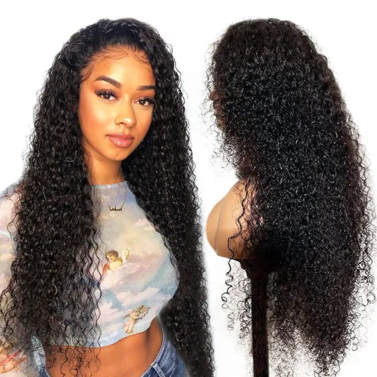 Wholesale Human Hair 4x4 Lace Closure Wigs Vendor Raw Mink Brazilian Cuticle Aligned Pre Plucked Kinky Curly Lace Closure Wigs