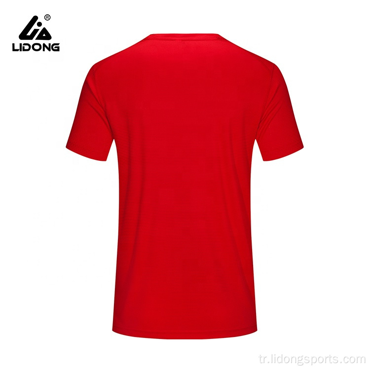 Toptan spor salonu t-shirt erkekler spor tshirt egzersiz gömlek