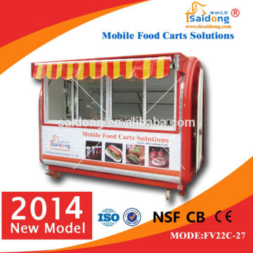 colorful mobile juice cart,hot dog cart,ice cream cart for sale