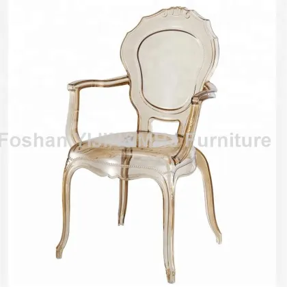 Acrylic Crystal Clear Bella Princess Chairs for Hotel Weddings