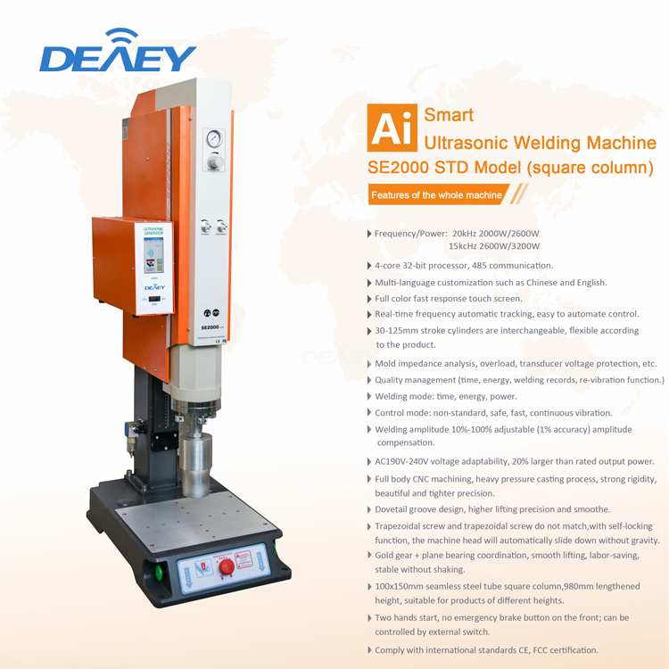 High Frequency Spot Welder 15kHz 2600W Ultrasonic Plastic Welding Machine for PVC HDPE ABS PP PE