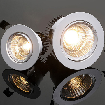 Commercial LED Downlights: 3W to 30W Round Spot Recessed Mount Options