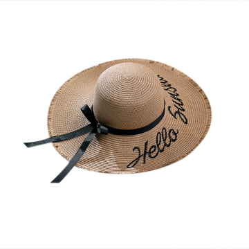 Vintage Embroidered Adjustable Beach Floppy Sun Hat