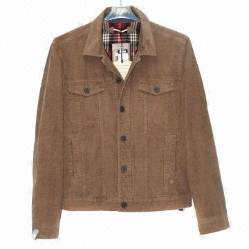 Men's jacket, made of cotton corduroy fabric, casual and fashionable design