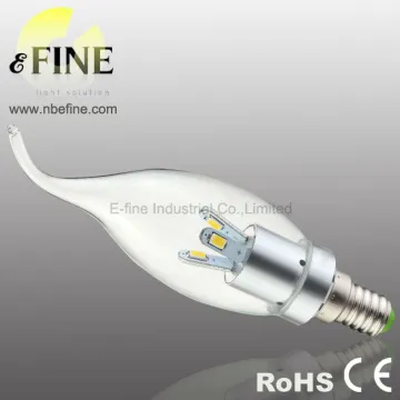 E14 led light candle bulb 3W China
