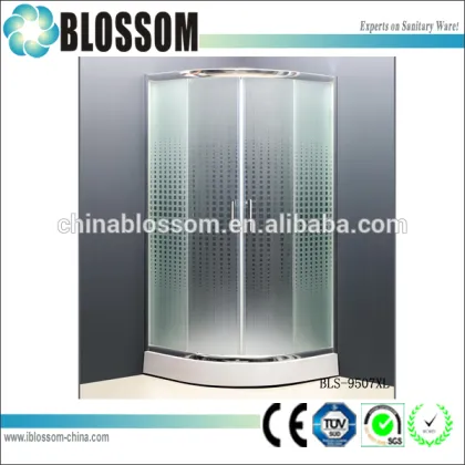 2015 hangzhou best quality curved silestone corner shower enclosures kits