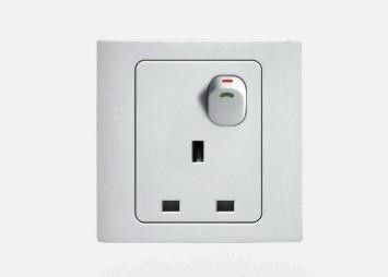 250v 13a Pc Abs Material Bs British Type Three Square Pins Light Switch Socket Hyj-009