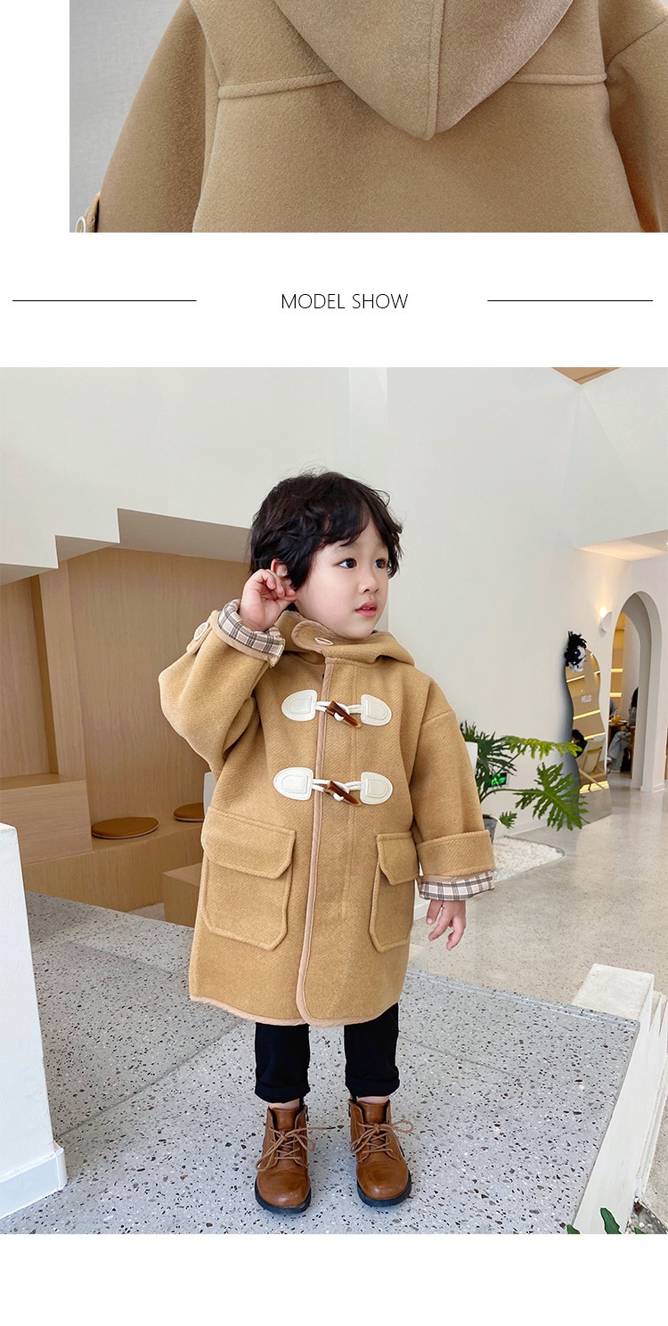 Toddler Boy Peacoat With Hood