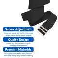 Senior Black Metal Buckle Gait Belt
