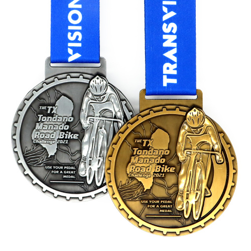 Desafíos de acondicionamiento físico virtual con medallas