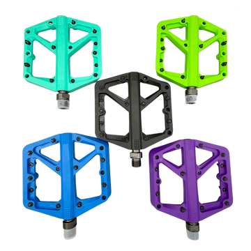 Colorful Lightweight CNC Nylon Plastic Bicycle Pedal for MTB BMX