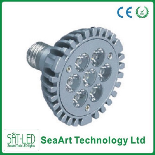 7*1W PAR30 LED Spotlight Die-casting AL +painting