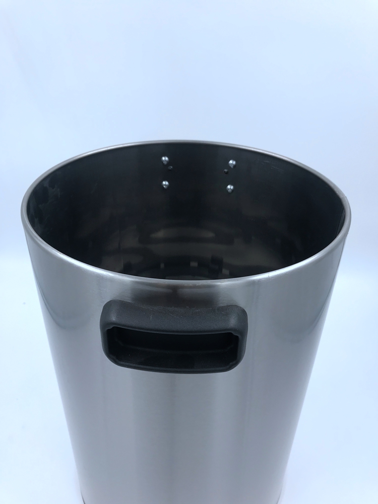 Stainless Steel Waste Bin with Swing Lip