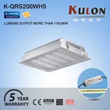 Easy installation IP66 IK10 indoor 200w recessed led light