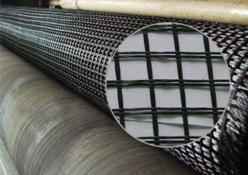 PET polyester Biaxial Geogrid coated PVC