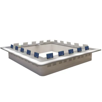 Intelligent Lifting Display Screen Conference Table for Large Paperless Conference Rooms