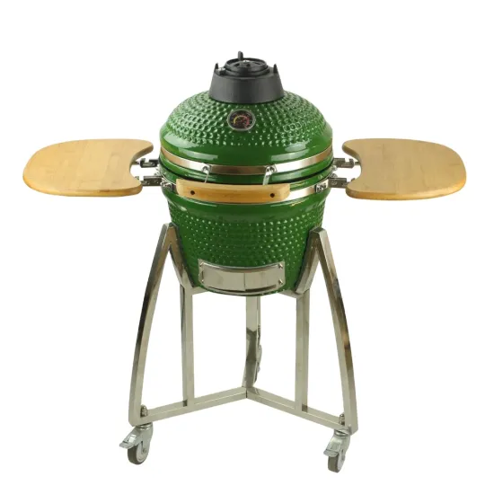 Wholesale XL Green Color Egg Pellet barbecue charcoal grill outdoor smoker grill Kamado 16 inch