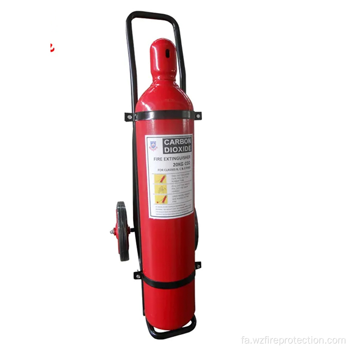 کارتریج بنزین با دوام چرخدار CO2 خاموش کننده های آتش نشانی