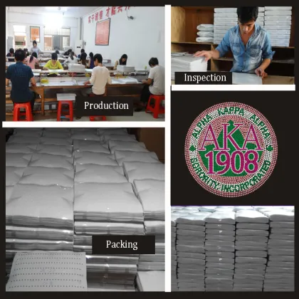 Wholesale Custom Iron-on Crystal Wings Rhinestone Transfer