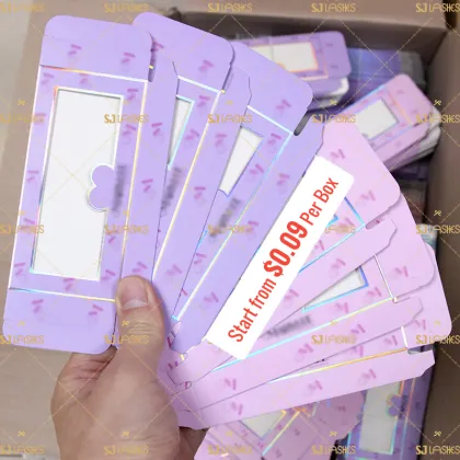 Custom Logo Paper Lash Packaging Box for Full Strip Lashes - Cheap Price