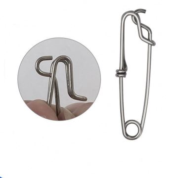 Black Heavy Duty Stainless Steel Fishing Swivel Snaps for Saltwater