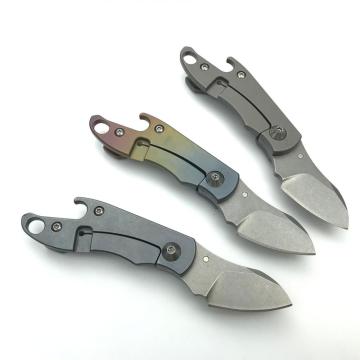 Titanium Handle Small Tactical Hunting Pocket Knife