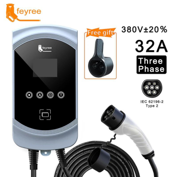 Feyree 22KW Wallbox EV Charger - Type 2 Plug for Three-Phase 32A Wall-Mount Charging Stations
