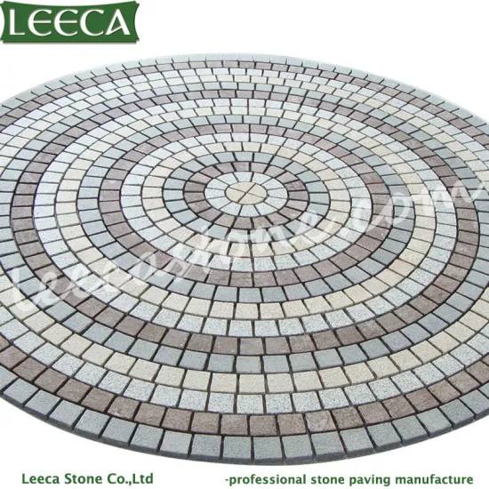 Round stone circle paving stone paver
