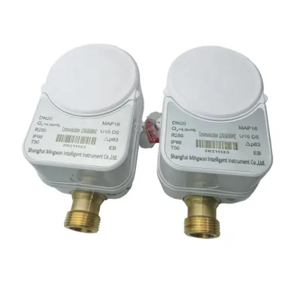 Internet of Things (IoT) Brass Remote Reading Control Water Meter with LORA-WAN Technology, DN15
