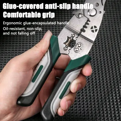 Green and black cable shears