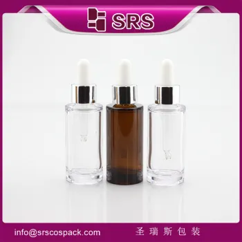 SRS021-40ml D luxury plastic PETG bottle,empty high quality thick wall dropper bottle