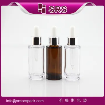 SRS021-40ml D luxury plastic PETG bottle,empty high quality thick wall dropper bottle