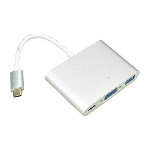 Type C To VGA/PD/USB3.0 USB Charger