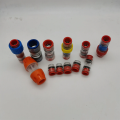 25 Bar 8/6mm plastic pushfit microduct coupler connector