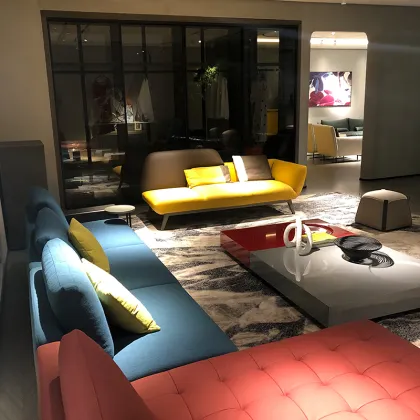 High class home furniture leather sofa for villa