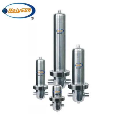 Food Grade Stainless Steel Industrial Air and Steam Filter Housing for Hot Gases